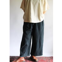 クロップドパンツ　黒　/　ヂェン先生の日常着