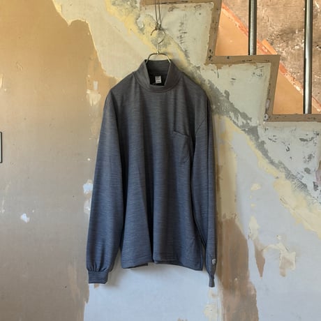 ENDS and MEANS Merino Wool Pocket L/S Mock Neck Tee