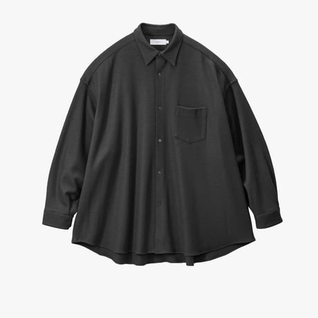 Graphpaper Wool Smooth Flannel Oversized Regular Collar Shirt