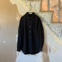 TOHNAI TOUGH SILK POPLIN REGULAR COLLAR SHIRT