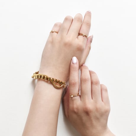 crystal glass X ring