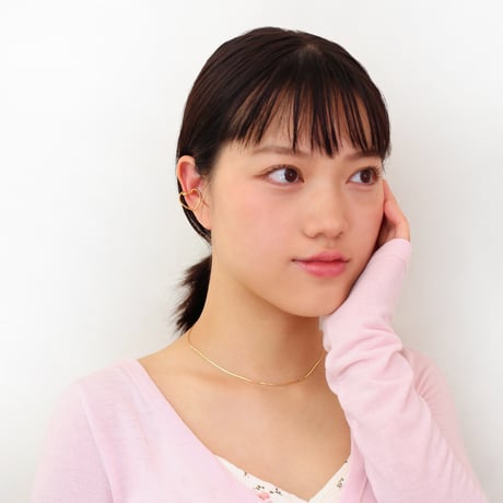 flame heart ear cuff