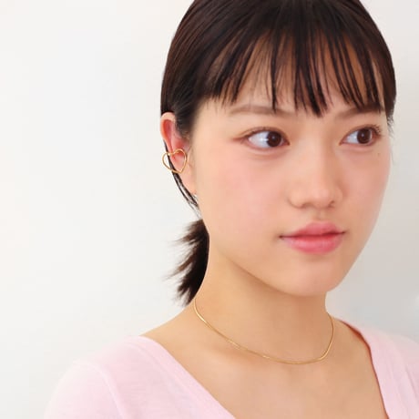 flame heart ear cuff