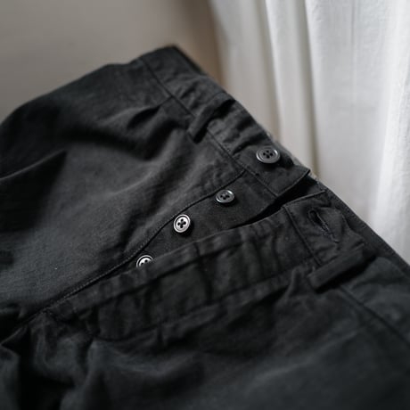 [anytee classics] Military Wide Trousers_Super Black