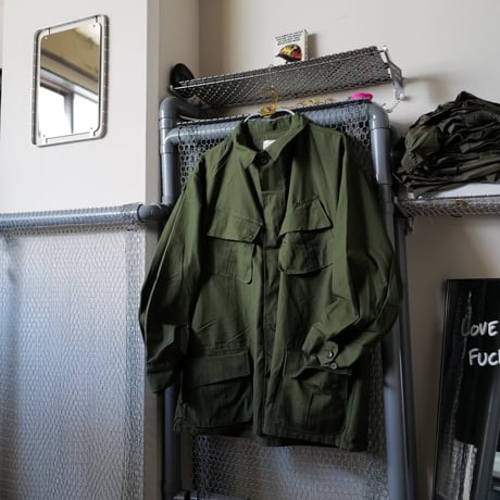 ［XL-Regular］USARMY Jungle Fatigue Jacket 5th “Two-Tone Detail”_deadstock