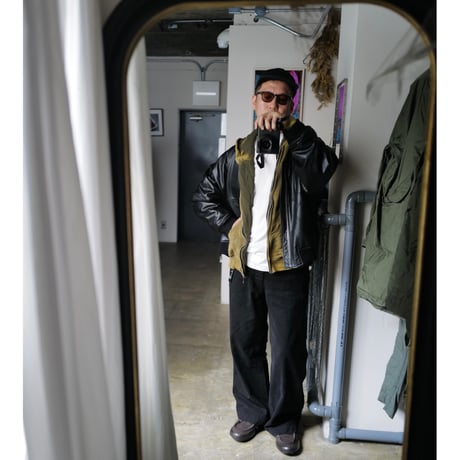 [anytee classics] Military Wide Trousers_Super Black