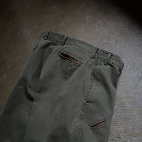 [anytee classics] Military Wide Trousers_Faded Olive