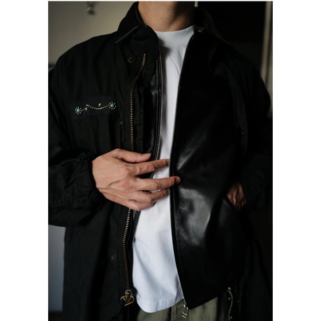 9月12日発売 Lamb Leather Patchwork Jacket