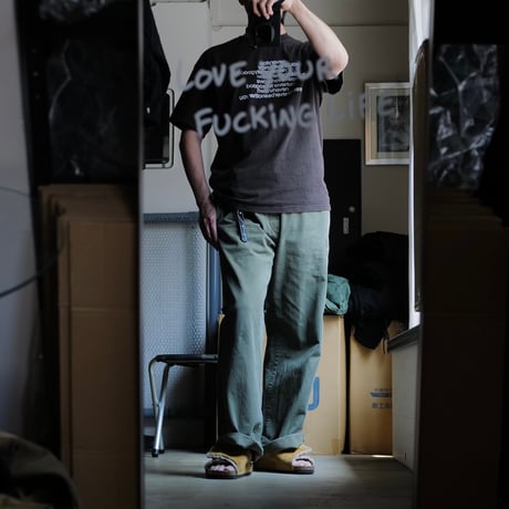 [anytee classics] Military Wide Trousers_Faded Olive