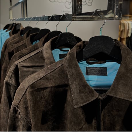 ［11月中旬お届け再販分］Suede Jacket with Turquoise Lining