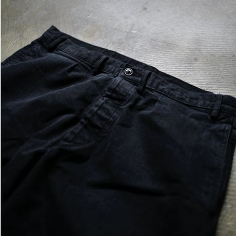 [anytee classics] Military Wide Trousers_Faded Black