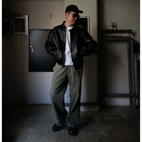 [anytee classics] Military Wide Trousers_Faded Olive