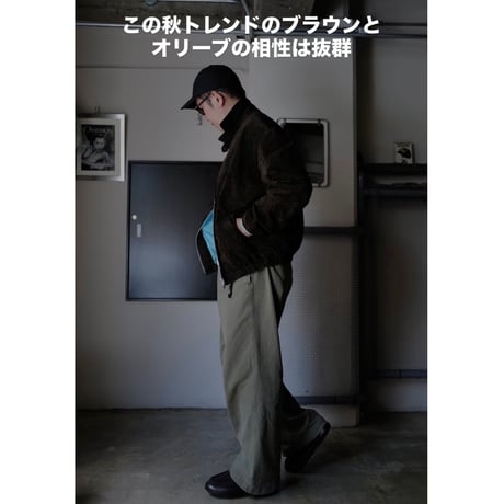 [anytee classics] Military Wide Trousers_Faded Olive