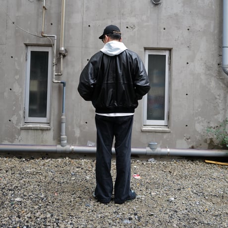 [anytee classics] Military Wide Trousers_Faded Black