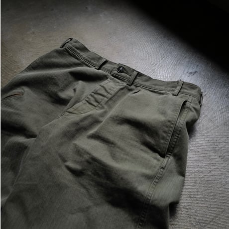 [anytee classics] Military Wide Trousers_Faded Olive