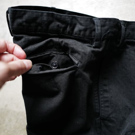 [anytee classics] Military Wide Trousers_Super Black