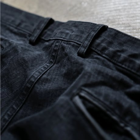 [anytee classics] Military Wide Trousers_Faded Black