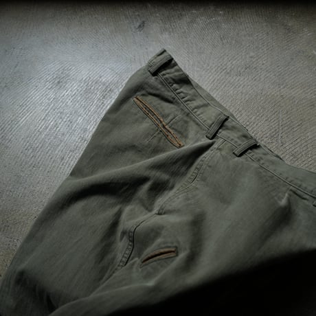 [anytee classics] Military Wide Trousers_Faded Olive