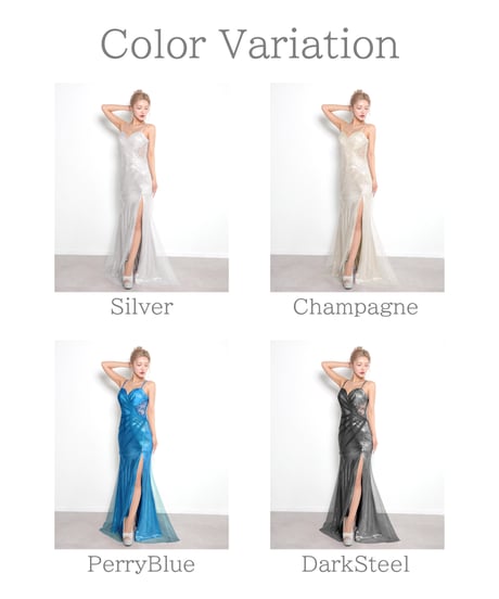 【IRMA】箔ニット/ネット/スリット入り/Dress【61227】
