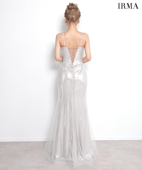 【IRMA】箔ニット/ネット/スリット入り/Dress【61227】