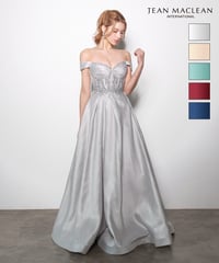 【JEAN MACLEAN】オフショル/ブライトタフタ/プリンセス/LongDress【61321】