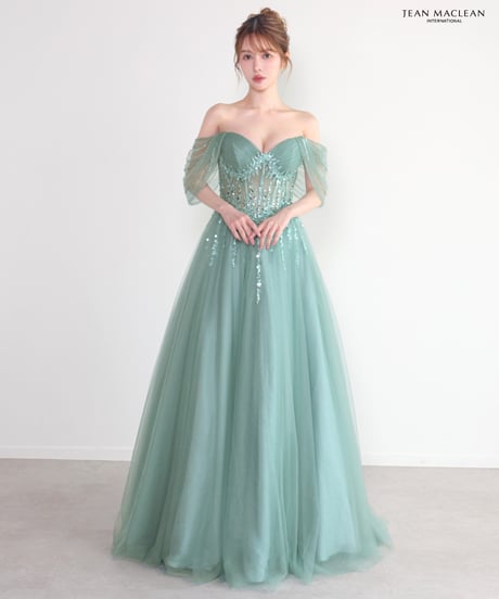 【JEAN MACLEAN】ネット/オフショル/プリンセス/LongDress【61235】