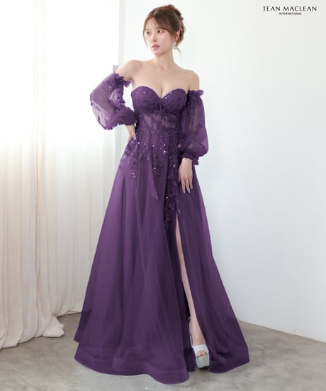 【JEAN MACLEAN】ネット/スリーブ付き/プリンセス/LongDress【61296】