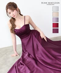 【JEAN MACLEAN】サテン/キャミ/フレア/LongDress【61293】