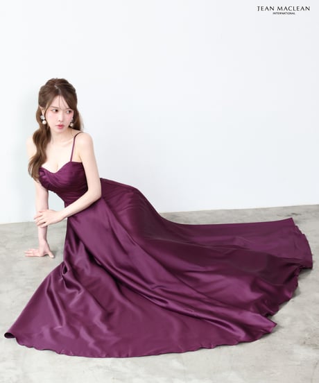 【JEAN MACLEAN】サテン/キャミ/フレア/LongDress【61293】