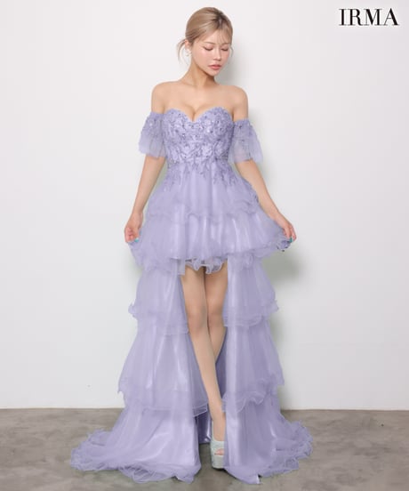 【IRMA】2wey/ベア/ハイ＆ロー/パフスリーブ付き/Dress【61314】