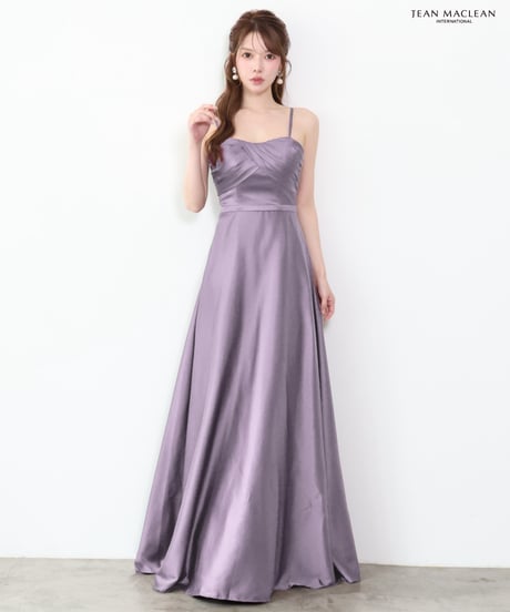 【JEAN MACLEAN】サテン/キャミ/フレア/LongDress【61293】