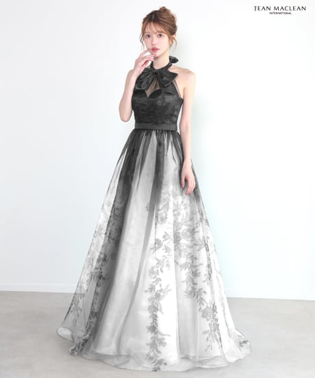 【JEAN MACLEAN】グラデーションオーガンジジープリント/LongDress【61234】