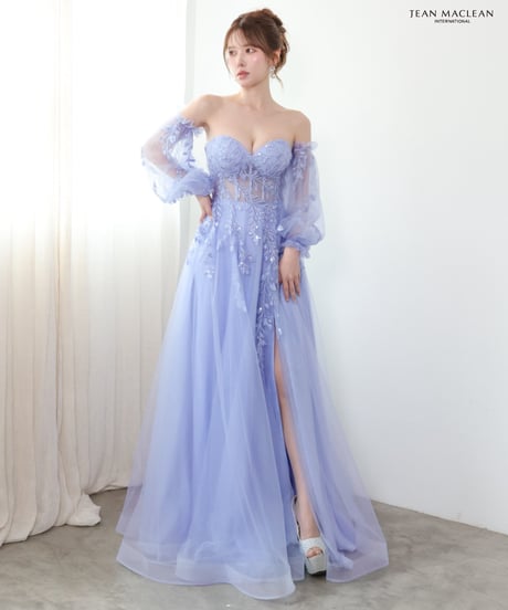 【JEAN MACLEAN】ネット/スリーブ付き/プリンセス/LongDress【61296】