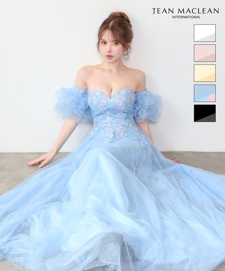 【JEAN MACLEAN】ネット/スリーブ付き/プリンセス/LongDress【61297】