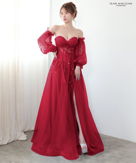 【JEAN MACLEAN】ネット/スリーブ付き/プリンセス/LongDress【61296】