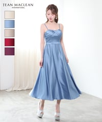【JEAN MACLEAN】サテン/キャミ/フレア/LongDress【61295】