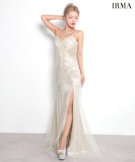 【IRMA】箔ニット/ネット/スリット入り/Dress【61227】
