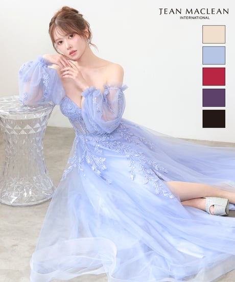 【JEAN MACLEAN】ネット/スリーブ付き/プリンセス/LongDress【61296】