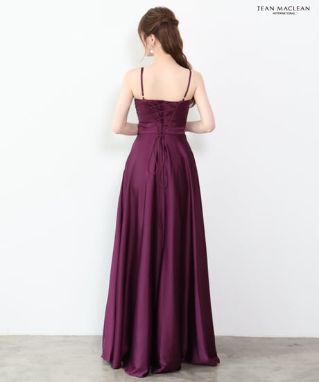 【JEAN MACLEAN】サテン/キャミ/フレア/LongDress【61293】