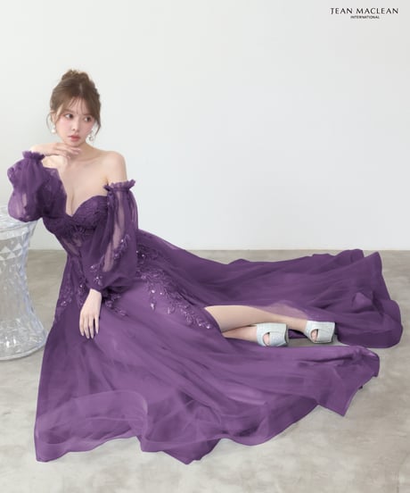 【JEAN MACLEAN】ネット/スリーブ付き/プリンセス/LongDress【61296】