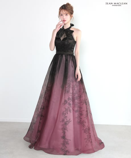 【JEAN MACLEAN】グラデーションオーガンジジープリント/LongDress【61234】
