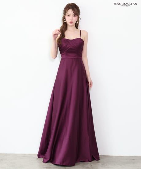 【JEAN MACLEAN】サテン/キャミ/フレア/LongDress【61293】