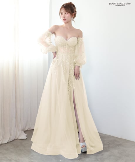 【JEAN MACLEAN】ネット/スリーブ付き/プリンセス/LongDress【61296】