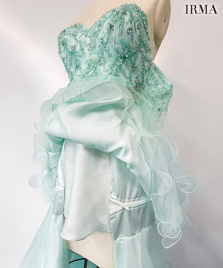 【IRMA】2wey/ベア/ハイ＆ロー/パフスリーブ付き/Dress【61314】