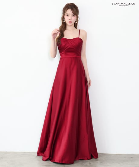 【JEAN MACLEAN】サテン/キャミ/フレア/LongDress【61293】