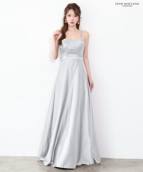 【JEAN MACLEAN】サテン/キャミ/フレア/LongDress【61293】