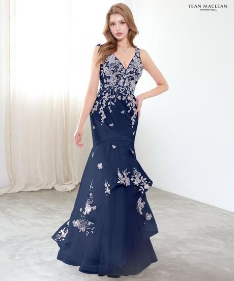 【JEAN MACLEAN】ネット/レース刺繡/マーメイド/LongDress【61295】