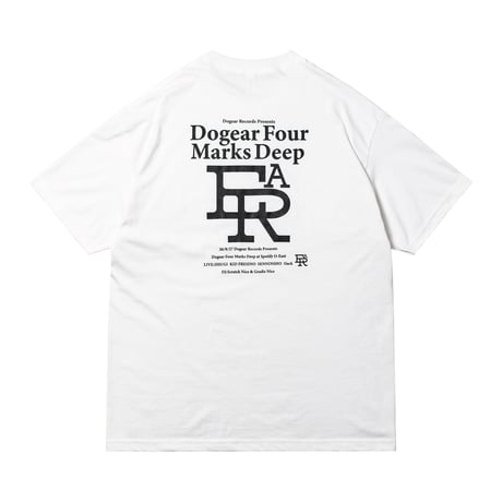 Dogear Four Marks Deep Tee (White)