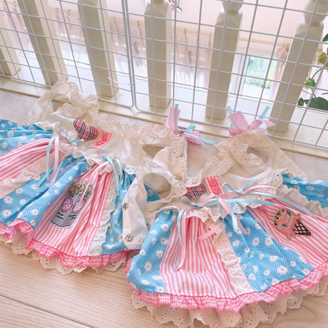 現品夏ワンピ❤キュートパッチの夏ワンピ