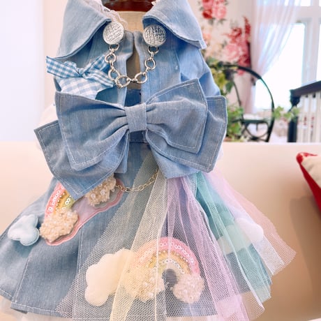 サンプル❤そら色ダンガリーJK&ワンピのセット　胴33　丈24